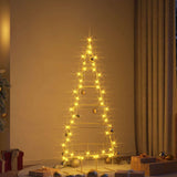 Albero di Natale in metallo con supporto Oro 150 cm