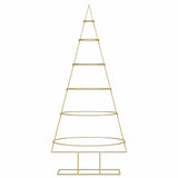 Albero di Natale in metallo con supporto Oro 150 cm