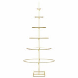 Albero di Natale in metallo con supporto Oro 150 cm