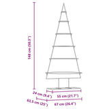 Albero di Natale in metallo con supporto Oro 150 cm