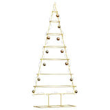 Albero di Natale in metallo con supporto Oro 180 cm