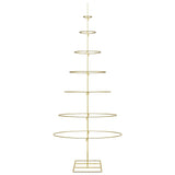 Albero di Natale in metallo con supporto Oro 180 cm