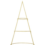 Albero di Natale in metallo con supporto Oro 210 cm