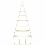 Albero di Natale in metallo con supporto Oro 210 cm