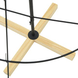 Albero a Cono di Natale con supporto Nero 150 cm Acciaio