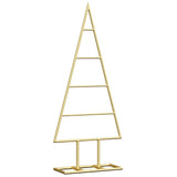 Albero di Natale in metallo con supporto Oro 60 cm