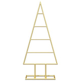 Albero di Natale in metallo con supporto Oro 60 cm