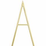 Albero di Natale in metallo con supporto Oro 90 cm