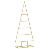 Albero di Natale in metallo con supporto Oro 90 cm