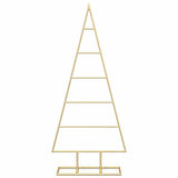 Albero di Natale in metallo con supporto Oro 90 cm