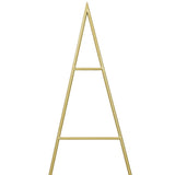 Albero di Natale in metallo con supporto Oro 150 cm
