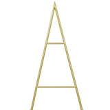 Albero di Natale in metallo con supporto Oro 150 cm