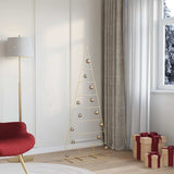 Albero di Natale in metallo con supporto Oro 150 cm