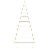 Albero di Natale in metallo con supporto Oro 150 cm