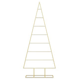 Albero di Natale in metallo con supporto Oro 150 cm