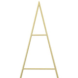 Albero di Natale in metallo con supporto Oro 180 cm