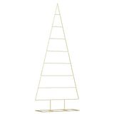 Albero di Natale in metallo con supporto Oro 210 cm