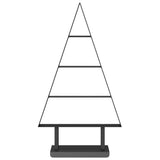 Albero di Natale in metallo con supporto Nero 60 cm Acciaio