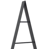 Albero di Natale in metallo con supporto Nero 90 cm Acciaio