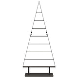 Albero di Natale in metallo con supporto Nero 125 cm Acciaio