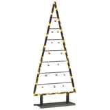 Albero di Natale in metallo con supporto Nero 125 cm Acciaio