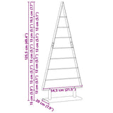 Albero di Natale in metallo con supporto Nero 125 cm Acciaio