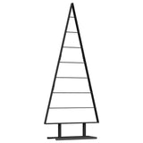 Albero di Natale in metallo con supporto Nero 150 cm Acciaio