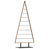 Albero di Natale in metallo con supporto Nero 210 cm Acciaio