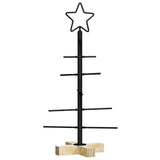 Albero di Natale in metallo con supporto Nero 60 cm