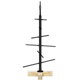 Albero di Natale in metallo con supporto Nero 60 cm