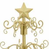 Albero di Natale in metallo con supporto Oro 90 cm