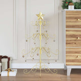 Albero di Natale in metallo con supporto Oro 90 cm