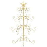 Albero di Natale in metallo con supporto Oro 90 cm