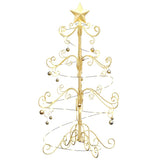 Albero di Natale in metallo con supporto Oro 90 cm