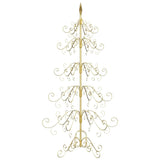 Albero di Natale in metallo con supporto Oro 150 cm