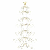 Albero di Natale in metallo con supporto Oro 180 cm