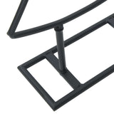 Albero di Natale in metallo con supporto Nero 60 cm Acciaio