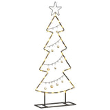 Albero di Natale in metallo con supporto Nero 90 cm Acciaio