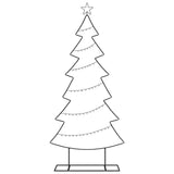 Albero di Natale in metallo con supporto Nero 180 cm Acciaio