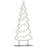Albero di Natale in metallo con supporto Nero 180 cm Acciaio