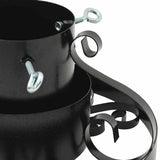 Supporto per Albero di Natale Nero 40 x 40 x 21 cm Acciaio