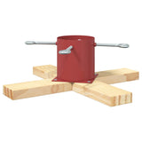 Supporto per Albero di Natale 1.73 Rosso 50 x 50 x 16 cm