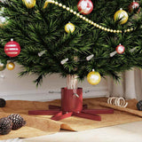 Supporto per Albero di Natale Rosso 49 x 49 x 15,5 cm Acciaio