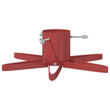 Supporto per Albero di Natale Rosso 49 x 49 x 15,5 cm Acciaio