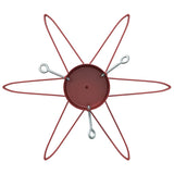 Supporto per Albero di Natale Rosso 49 x 49 x 15,5 cm Acciaio