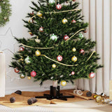 Supporto per Albero di Natale Nero 49 x 49 x 15,5 cm Acciaio