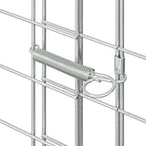 Gabbia per polli 2 pcs Argento 600 x 100 x 210 cm