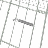 Gabbia per polli Argento 650 x 100 x 85 cm Acciaio zincato