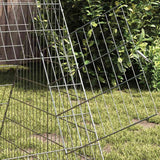 Gabbia per polli Argento 650 x 100 x 85 cm Acciaio zincato
