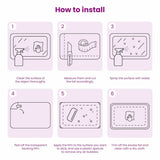 Film per Finestra Statico Motivo Arcobaleno 3D 60 x 500 cm PVC